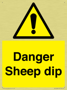 Danger Sheep dip